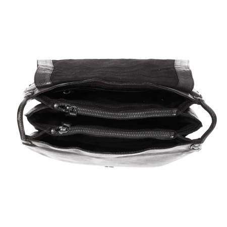 Geanta de dama din piele naturala, The Chesterfield Brand, Mabelia, de mana si umar, Negru [2]
