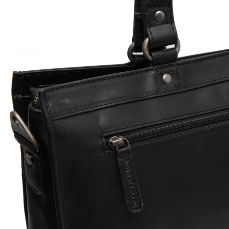 Geanta de dama din piele naturala, The Chesterfield Brand, Manly, Negru [3]