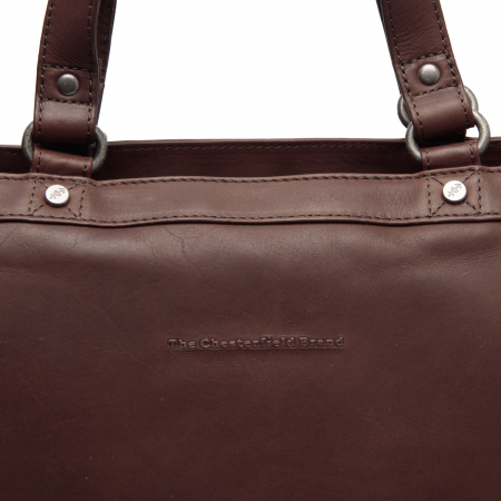 Geanta de dama din piele naturala, The Chesterfield Brand, Manly, Maro inchis [2]