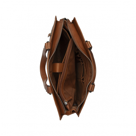 Geanta de dama din piele naturala, The Chesterfield Brand, Manly, Maro coniac [4]
