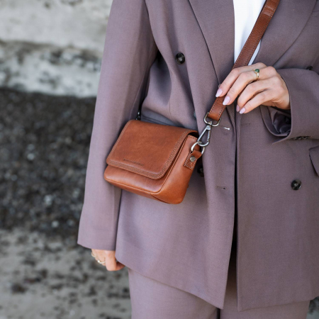 Genti de zi - Geanta de dama din piele naturala, The Chesterfield Brand, Marcella, Maro coniac