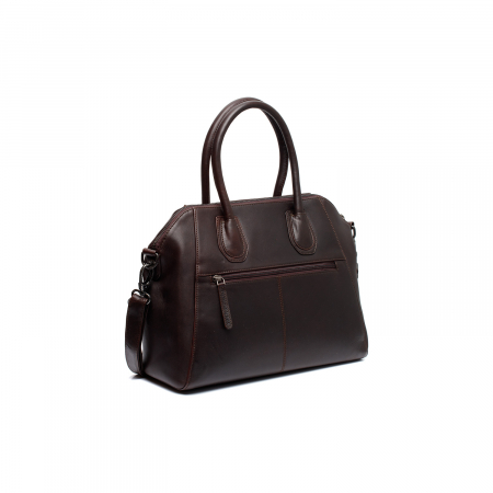 Geanta de dama din piele naturala, The Chesterfield Brand, Marsala, Maro inchis [5]