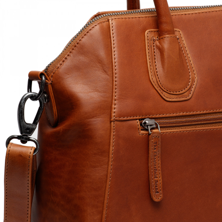 Geanta de dama din piele naturala, The Chesterfield Brand, Marsala, Maro coniac [8]