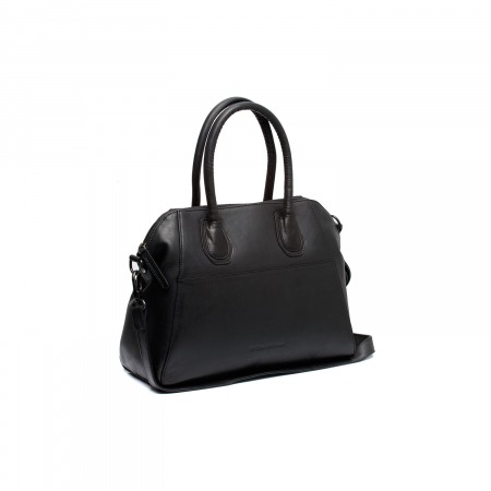 Genti de zi - Geanta de dama din piele naturala, The Chesterfield Brand, Marsala, Negru