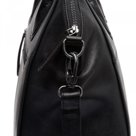 Geanta de dama din piele naturala, The Chesterfield Brand, Marsala, Negru [1]