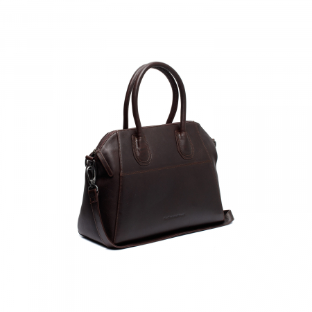 Genti de zi - Geanta de dama din piele naturala, The Chesterfield Brand, Marsala, Maro inchis
