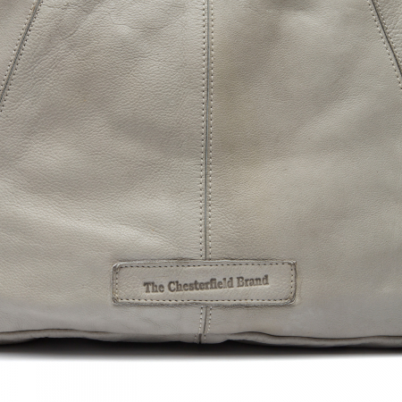 Geanta de dama din piele naturala, The Chesterfield Brand, Marseille, Gri deschis [3]