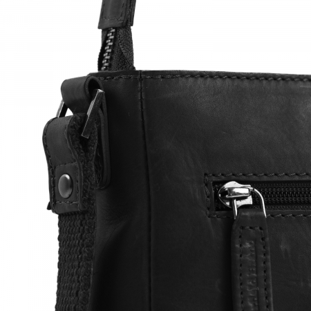 Geanta de dama din piele naturala, The Chesterfield Brand, Mumbai, de umar, Negru [2]