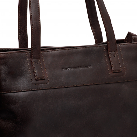 Geanta de dama din piele naturala, The Chesterfield Brand, Nola, Maro inchis [4]