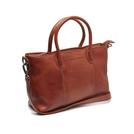 Genti de zi - Geanta de dama, din piele naturala, The Chesterfield Brand, Pergamino, Maro coniac