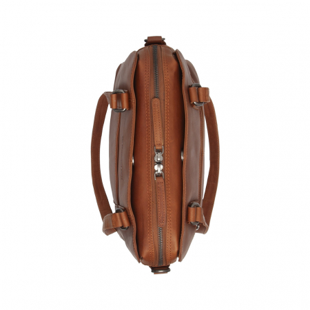 Geanta de dama din piele naturala, The Chesterfield Brand, Porlezza, Maro coniac [2]
