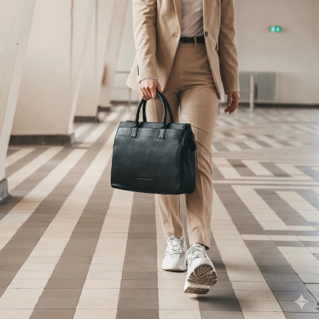 Geanta de dama din piele naturala, The Chesterfield Brand, Rivera, Negru [1]