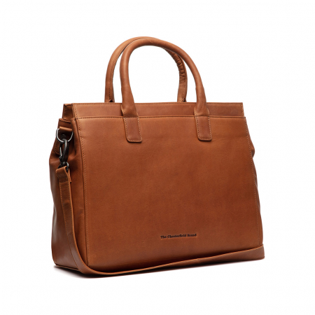 Geanta de dama din piele naturala, The Chesterfield Brand, Rivera, Maro coniac
