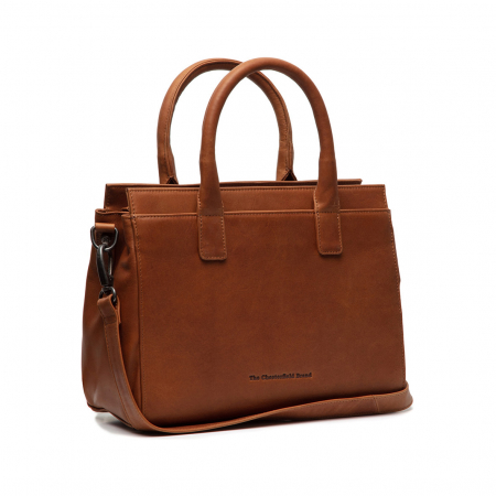 Genti de zi - Geanta de dama din piele naturala, The Chesterfield Brand, Garda, Maro coniac