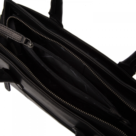 Geanta de dama din piele naturala, The Chesterfield Brand, Garda, Negru [3]
