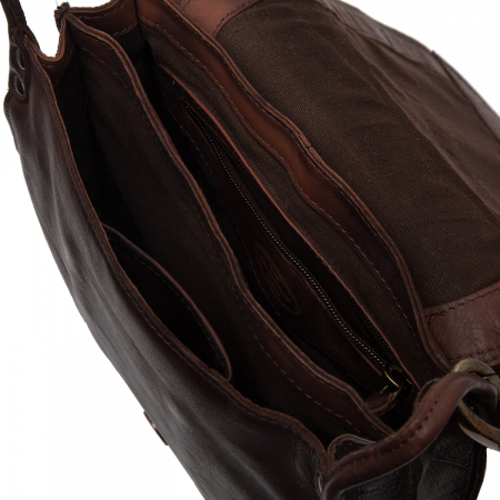 Geanta de dama din piele naturala, The Chesterfield Brand, Sumatra, Maro inchis [1]