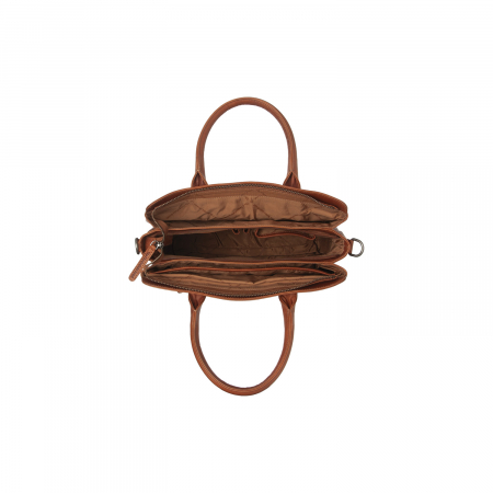 Geanta de dama, din piele naturala, The Chesterfield Brand, Valmonte, Maro coniac [3]