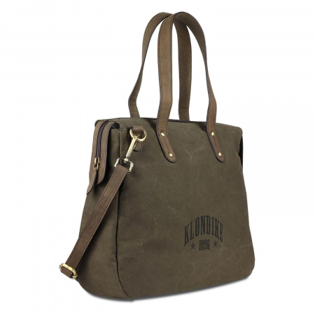 Genti de zi - Geanta de dama, Klondike, material textil, Dawson Payton, Verde Olive