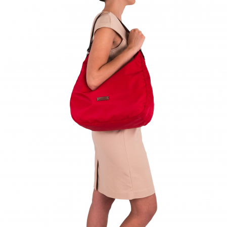 Geanta dama, Gianni Conti, material textil si piele, seria 930, Rosu [1]
