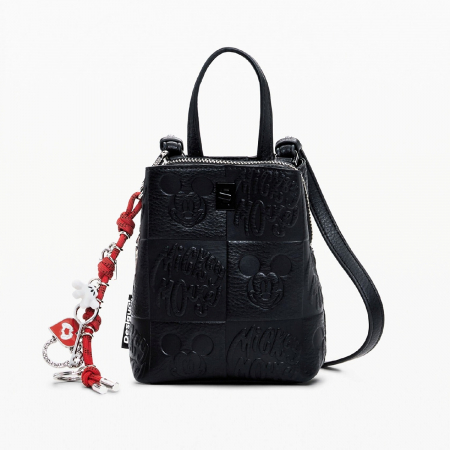 Geanta de dama, pentru telefon, stil rucsac, Desigual, seria All Mickey Sumy, Negru [1]