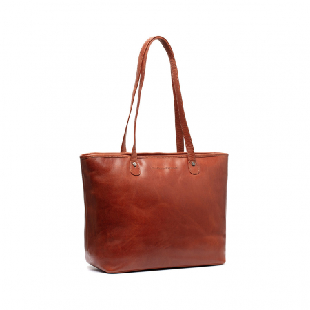 Geanta de dama, shopper, The Chesterfield Brand, din piele naturala, de mana si umar, Astano, Maro coniac
