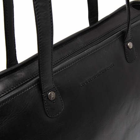 Geanta de dama, shopper, The Chesterfield Brand, din piele naturala, de mana si umar, Astano, Negru [3]