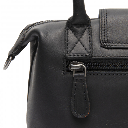 Geanta de dama, The Chesterfield Brand, din piele naturala, de mana si umar, Hockney, Negru [4]
