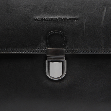 Geanta de dama, The Chesterfield Brand, din piele naturala, de mana si umar, Renata, Negru [1]
