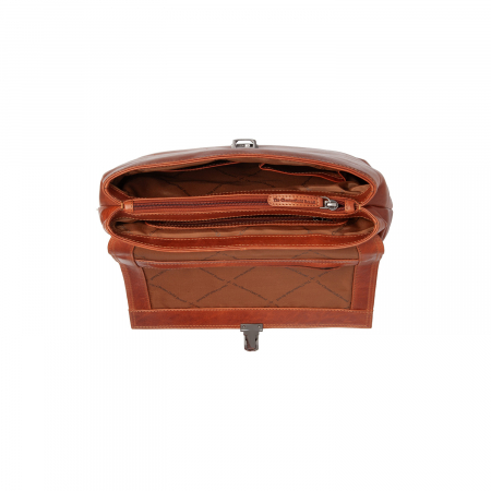 Geanta de dama, The Chesterfield Brand, din piele naturala, de mana si umar, Renata, Maro coniac [4]