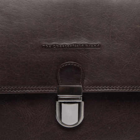 Geanta de dama, The Chesterfield Brand, din piele naturala, de mana si umar, Renata, Maro inchis [2]
