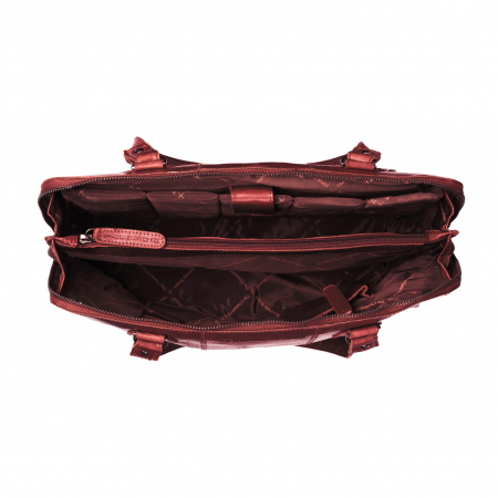 Geanta de dama, The Chesterfield Brand, din piele naturala de umar, Resa, Visiniu [1]