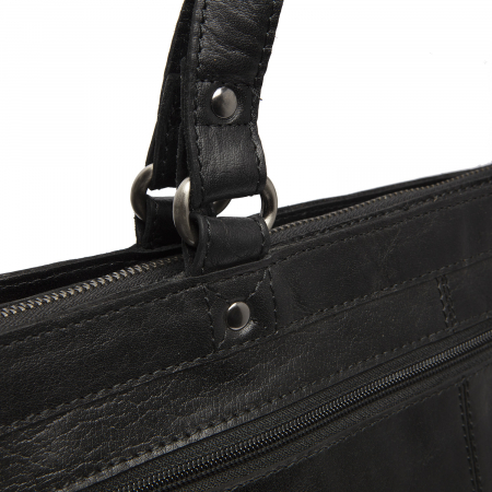 Geanta de dama din piele naturala, The Chesterfield Brand, Stockholm, Negru [2]