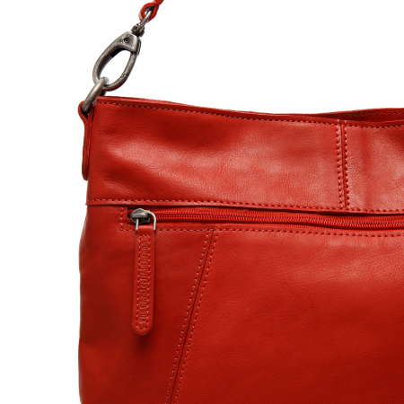 Geanta de dama, The Chesterfield Brand, piele naturala de mana si umar, Sintra, Rosu [2]