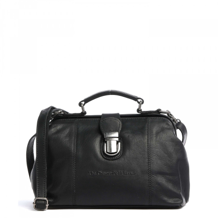 Geanta de dama, The Chesterfield Brand, din piele naturala, de mana si umar Rachael, Negru [2]
