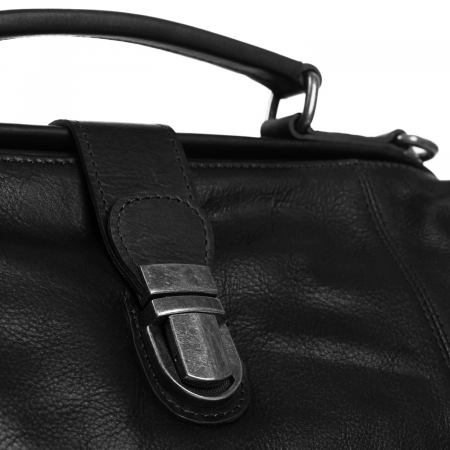 Geanta de dama, tip doctor, The Chesterfield Brand, piele naturala, Shaun, Negru [4]
