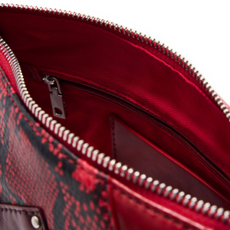 Geanta de dimensiuni medii, de dama, de mana si umar, Desigual, Dual Face Velvet Rebellion, Rosu [2]