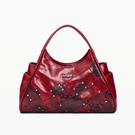 Geanta de dimensiuni medii, de dama, de mana si umar, Desigual, Velvet Rebellion, Rosu [4]