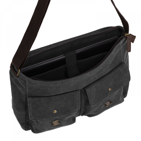 Geanta de laptop Daniel Ray, din material textil, seria McAllen, Negru [1]