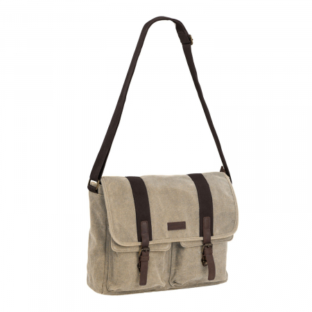 Genti laptop - Geanta de laptop Daniel Ray, din material textil, seria McAllen, Khaki