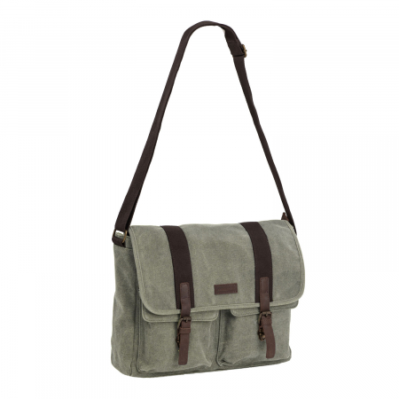 Genti laptop - Geanta de laptop Daniel Ray, din material textil, seria McAllen, Verde olive