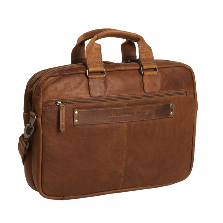 Geanta de laptop din piele naturala, The Chesterfield Brand, Seth 15 inch, Maro coniac [6]