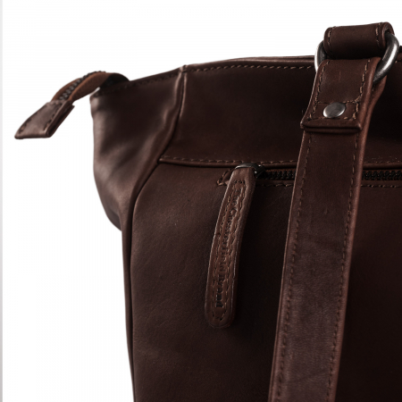 Geanta de laptop din piele naturala, The Chesterfield Brand, Berlin 15.4 inch, Maro inchis [4]