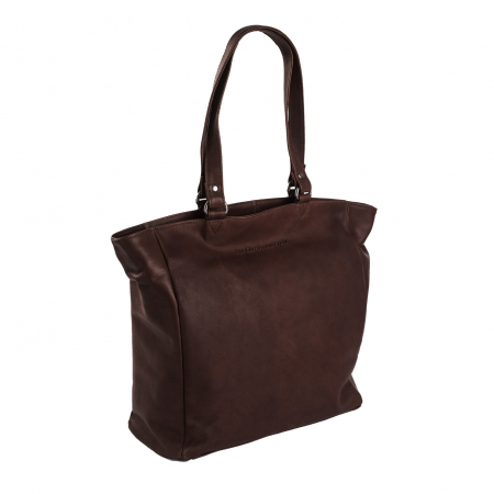 Genti de zi - Geanta de laptop din piele naturala, The Chesterfield Brand, Berlin 15.4 inch, Maro inchis