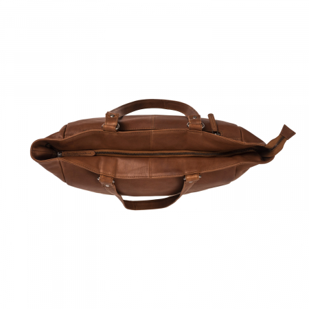 Geanta de laptop din piele naturala, The Chesterfield Brand, Berlin 15.4 inch, Maro coniac [5]