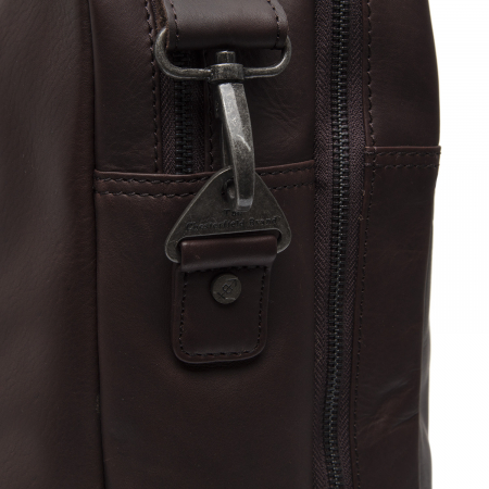 Geanta de laptop din piele naturala, The Chesterfield Brand, Boston, Maro Inchis [3]