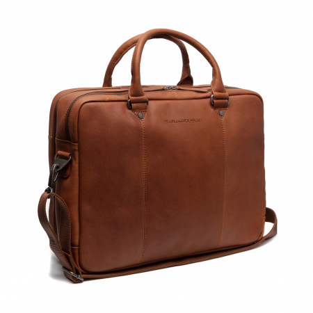Geanta de laptop din piele naturala, The Chesterfield Brand, Boston, Maro coniac [2]