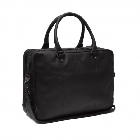 Geanta de laptop din piele naturala, The Chesterfield Brand, Boston, Negru [2]
