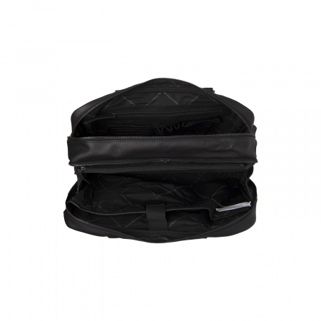 Geanta de laptop din piele naturala, The Chesterfield Brand, Boston, Negru [4]