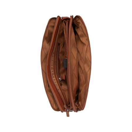 Geanta de laptop din piele naturala, The Chesterfield Brand, Cameron 15 inch, Maro coniac [3]