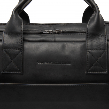 Geanta de laptop din piele naturala, The Chesterfield Brand, Frazer 15 inch, Negru [1]